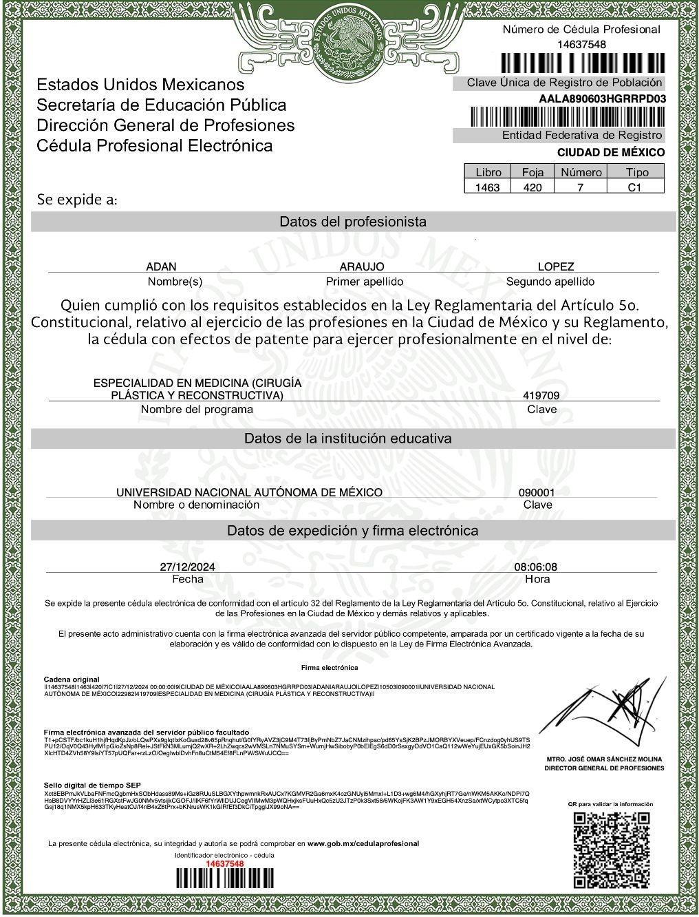 Certificación 13